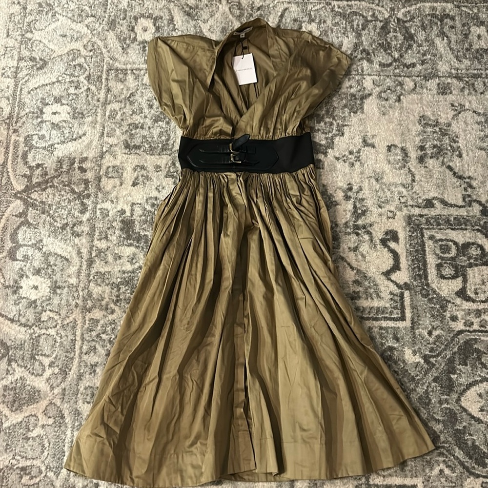 Karina Grimaldi Belted Dress